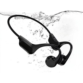 2026 Upgrade Bone Conduction Headphones-SwimBeats, IP68 Waterproof Swimming Headphones| 32GB Storage| BT 6.0| 28g Lightweight| 8H Battery, Open-Ear Headphones for Swimming, Running, Cycling(Coal)