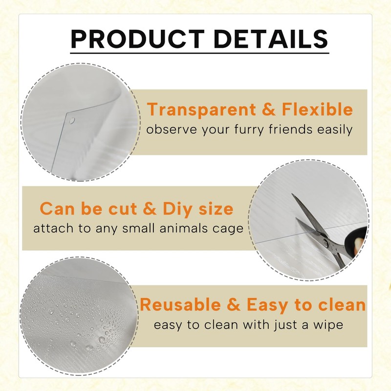 KEYIDE 12 Pcs Urine Guard for Rabbit, Guinea Pig, Ferret