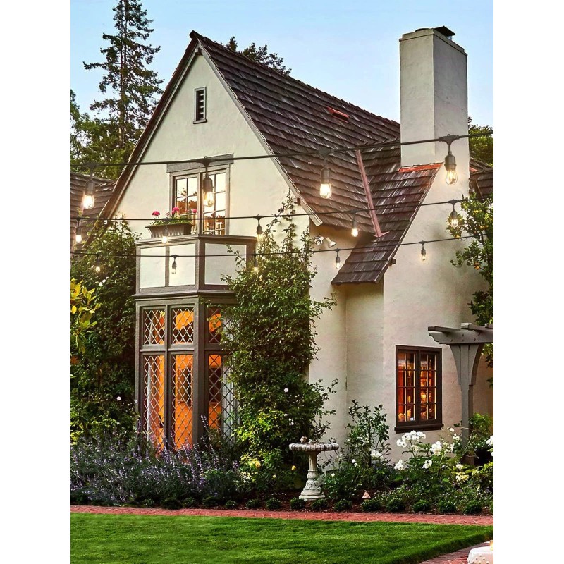 addlon 96FT(48FT*2) Outdoor String Lights Commercial Grade Weatherproof Stran...