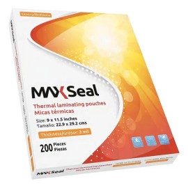 Micas Térmicas Carta 3mil 200 Pzas 22.9x29.2cm Brillantes                                                                                             