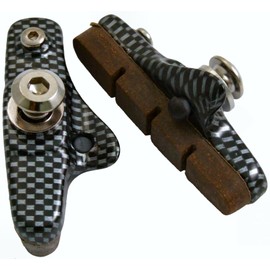 OBE Shimano Dura-Ace Carbon Anodized +Carbon Rim Road Pads Suits Ultegra, Dura A