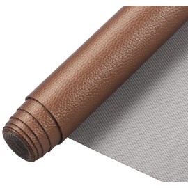 Picheng Lychee Texture Pearlescent Faux Leather 13.8"X53"(35cmX135cm),Soft Faux Leather Sheets Roll Very Suitable for Making Crafts,Leather Earrings, Bows,Sewing DIY Projects (Bronze)