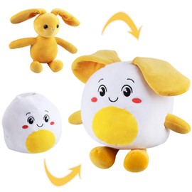 RosyFate Easter Bunny Cuddly Toy, Cuddly Toy Rabbit, Eggs Plush Toy, Cuddly Toy, Plush Doll Rabbit, Easter Gifts for Children, Boys, Girls