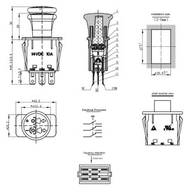 Firmusparts 116-0124 Blade Clutch PTO Switch 1160124 Compatible with Exmark Toro Lazer Z AS E S X Z Series Lawn Mower Tractors 5 Amp 8 Terminals