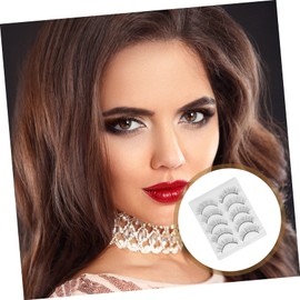 FOMIYES 25pairs Chemical Fiber False Eyelashes Natural Lashes for Makeup for Weddings Parties and Cosplay Lightweight Realistic Look for Personal and