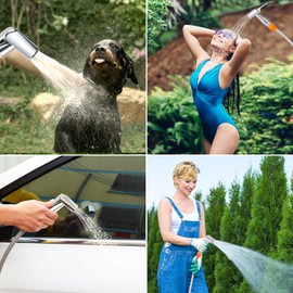 B. TAWD 4.5 Gallon Silicone Water Tank, Portable Camping Shower, USB Battery Charging, Solar Heating, with Shower Head, Electric Portable Outdoor Shower, Built-in Thermometer, Beach, Camping, Hiking