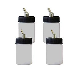 Paasche Airbrush 1oz Double Action Airbrush Bottle Assembly, 1 Ounce (Pack of 4)