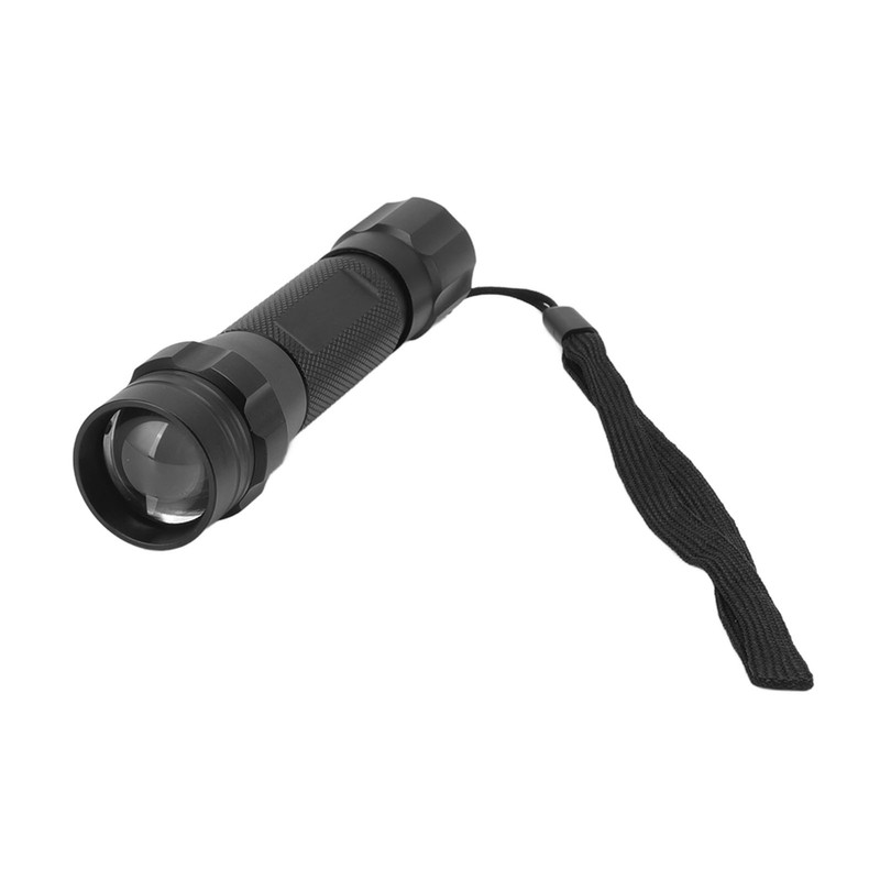 Green Light LED Flashlight Zoomable Portable Single Mode Green Hunting