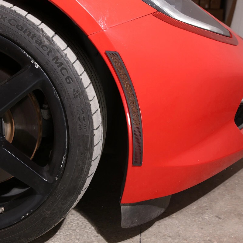 klend-cartrim Four Wheel Eyebrow Reflective Light Trim Patch For Chevralet