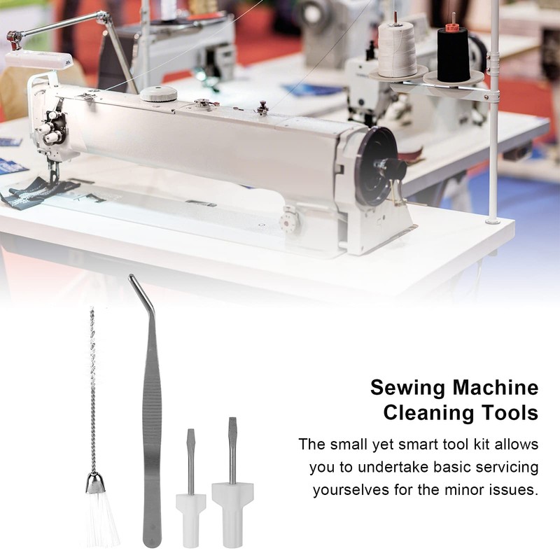 Sewing Machine Service Kit Sewing Machine Cleaning Brushes Angled Tweezers