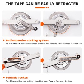 Oil Gauging Tape 33ft Stainless Steel Fuel Tank Gauging Tapes Explosion-Proof Anti-Static Oil Tank Sounding Tape with Stainless Steel Plumb Bob