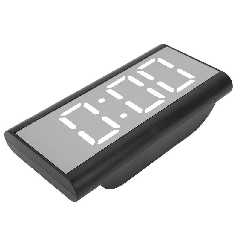 Alarm Clock LED Digital Display Mirror USB Charging Desktop Clock