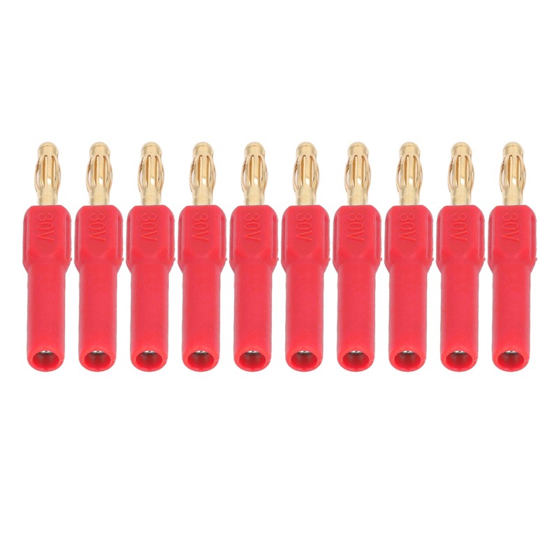 10Pcs Banana Plug 4.0mm Male to 2mm Female Connector 30V