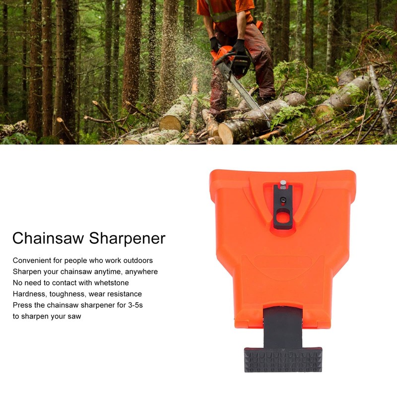 Chainsaw Teeth Sharpener, Bar Mounted Chainsaw Teeth Sharpener Fast Sharpening