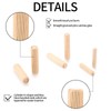 180PCS Wooden Dowels, 3 Sizes 6mm 8mm 10mm Round Dowel
