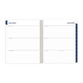 Blue Sky 2023-2024 Academic Year Weekly and Monthly Planner, 8.5" x 11", Frosted Flexible Cover, Wirebound, Gemma (118177-A24)