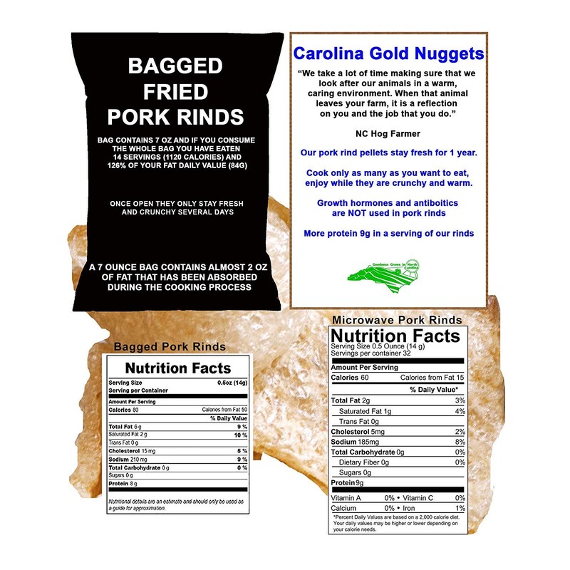 Carolina Gold Nuggets Microwave Pork Puffies Bake-N-Puffs, Original, 16 Ounce