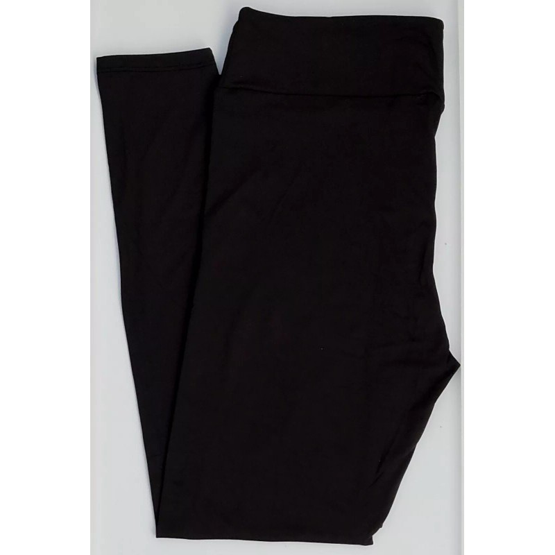 LuLaRoe OS LuLaRoe One Size Leggings Versatile Solid Black NWT