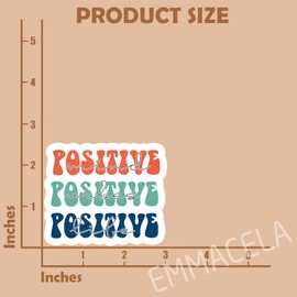 (3PCS) Positive Mind Vibes Life Sticker, Motivational Stickers, Inspirational Stickers, Waterproof Vinyl Decal for Books Laptops Tumblers 3'' x 2.5 "