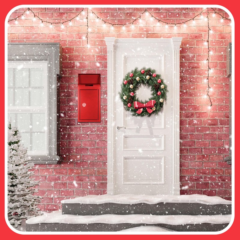 Yaocom Metal Locking Mailbox Wall Mount Key Drop Mailbox for