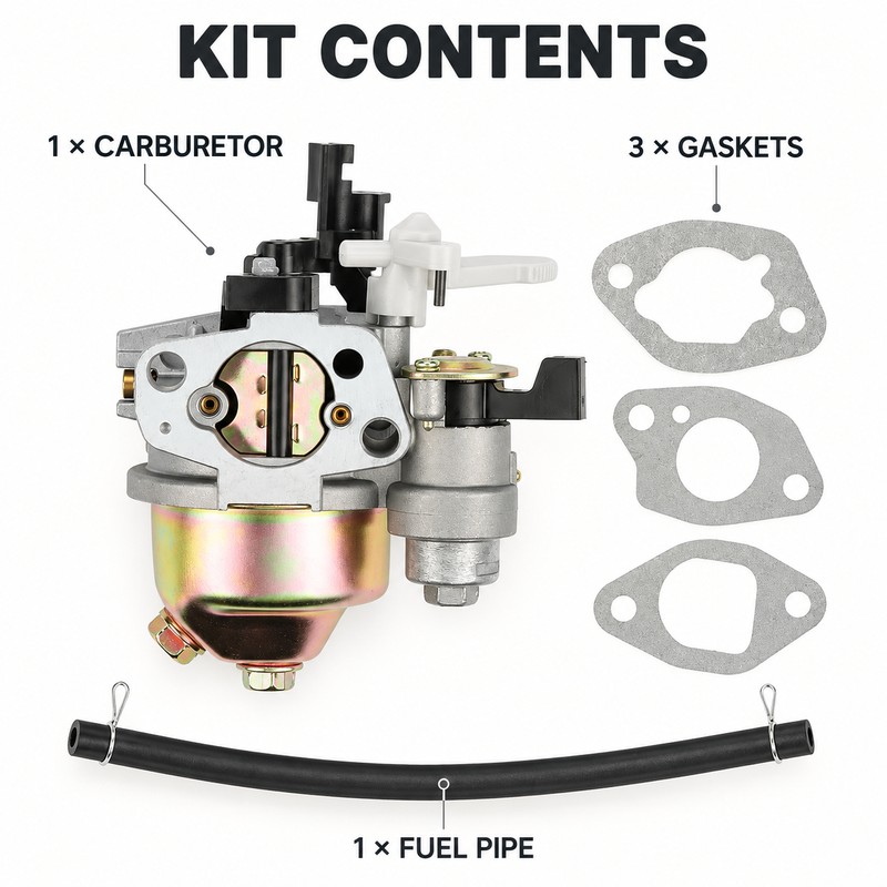GX160 GX200 Carburetor Replacement Kit for 5.5HP 6.5HP Engines with
