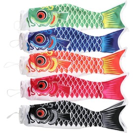 RETZLA Carp Streamer, Carp Streamer in 5 Colors, Gardens, Indoor/Outdoor, May 5, First Festival, Tango Festival, Baby Shower, Various Gifts, Celebrations, Decorations, For Verandas, Children's Day