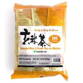 Maeda-en Genmai-cha with Matcha Tea Bags 100bags (Pack of 2)