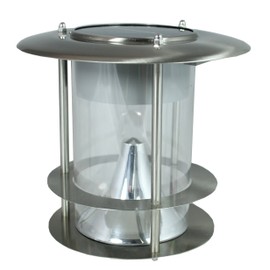 colourliving Stainless Steel Solar Garden Light with 6 LED Solar Lamp Garden Lighting Path Lighting