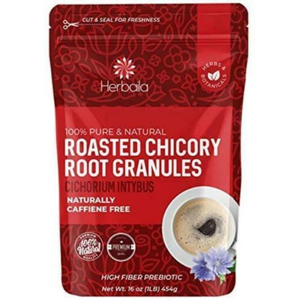 Chicory Root Roasted Granules, 1 Pound, Chicory Coffee (Inulin, Prebiotic