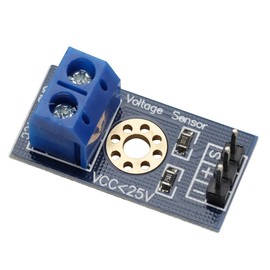 Heevhas 2 pieces ACS712 30A Ampere Current Sensor Range Module Hall Effect Current Sensor + 2 Pieces DC0-25V Voltage Sensor Voltage Terminal Sensor for Arduino