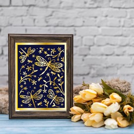 BENECREAT 2Pcs Butterfly Hot Foil Plate, Dragonfly Carbon Steel Metal Dies for Card Making Scrapbooking Photo Album Decor Embossing Paper Crafts, 11.3x15cm