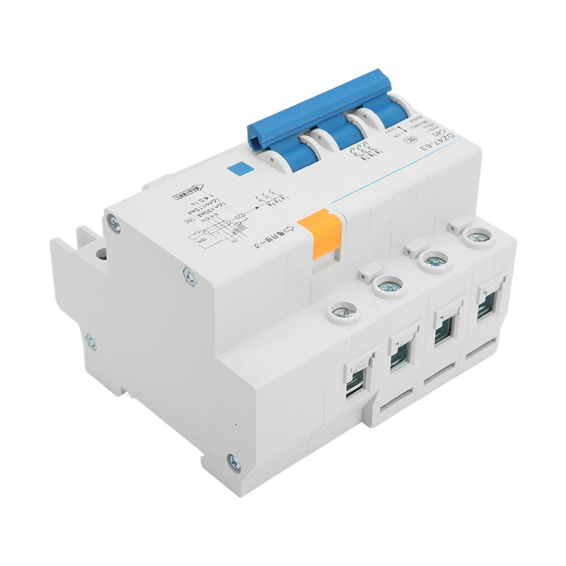 Miniature Circuit Breaker 3P and N Current Isolator DIN Rail