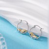 Beagle Earrings 925 Sterling Silver Beagle Hoop Earrings Cute Dog