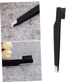 Baluue 3pcs Carbon Steel Eyebrow Tweezers Oblique Mouth Eyebrow Clamps for Precision Makeup Portable and Lightweight Beauty Tool for Women Essential Cosmetic Accessory Black