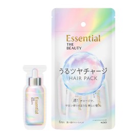 Essential The Beauty Beauty Moisturizing Charge Hair Pack, 0.3 oz (9 g) x 6, Floral Luxe Scent, Hair Barrier Formula