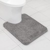 MIULEE U Shape Bath Mat Super Absorbent WC Toilet Rug