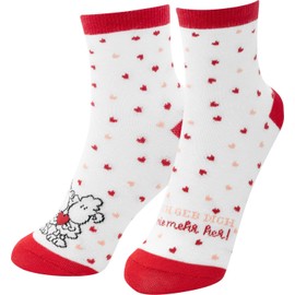 Sheepworld Women's Magic Socks with Motif Print, I give