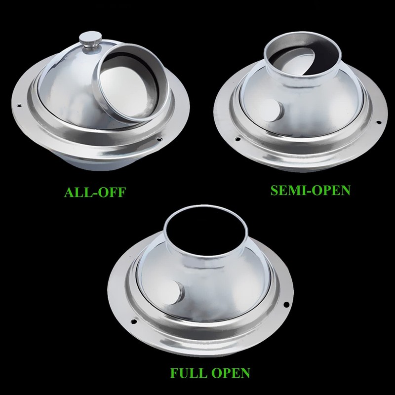 4in Adjustable Air Vent Stainless Steel Airstream Ventilation Outlet Hood