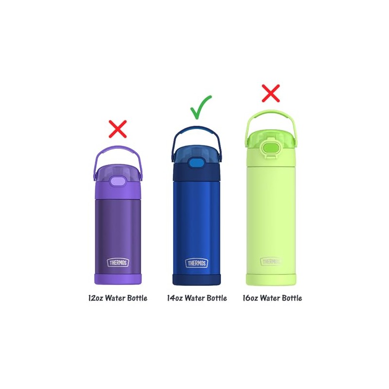 THERMOS FUNTAINER 14 Ounce Insulated Bottle Replacement Straws, 2 Straws