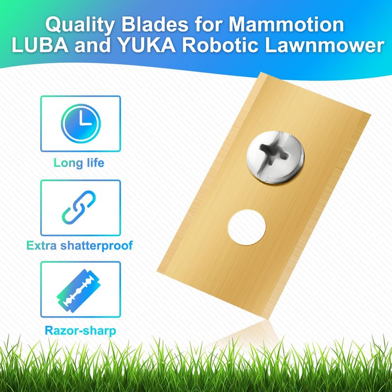 36Pcs Replacement Blades Compatible for Mammotion Luba and YUKA All