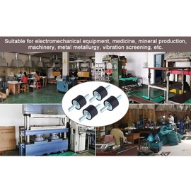 CYTGOUPER 4Pcs Rubber Mounts, Noise Reduction Rubber Isolator Mounts, Anti Vibration Mount for Air Compressors, Engines, Petrol Engines, Water Pumps (M8 30 * 20mm)