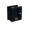 QCAA Solid Brass Sliding Pocket Passage Door Pull, Matte Black,