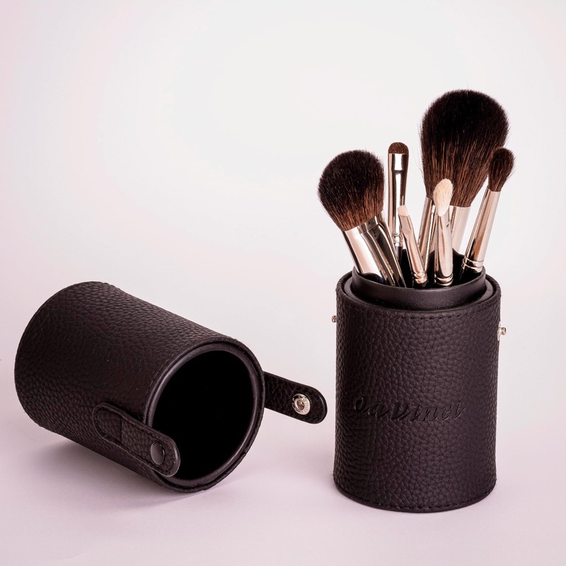 Brush Box Brush Set Travel Case Black 4-Piece Pack (1