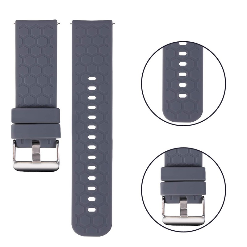 Turnwin Silicone Bands Compatible with Fitpolo/TOOBUR/FQQ DR06 Soft Replacement Strap