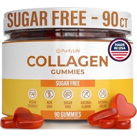Collagen Gummies for Men and Women's Hair, Skin, and Nails | 90ct | Joint Care Vitamin Supplement for Anti-Aging | Hydrolyzed Non Gelatin Non-GMO All