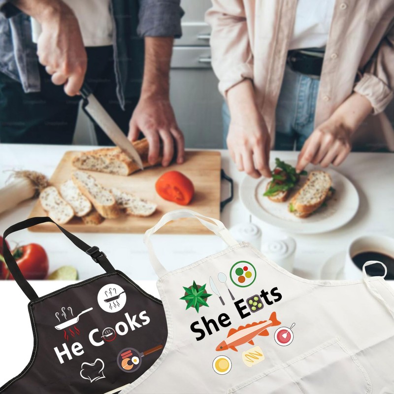 BNQL Couples Matching Gifts He Cooks She Eats Funny Couples
