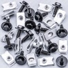 Rexka 15 Sets M6-1.0 X 20mm Hex Head Sems Bolt