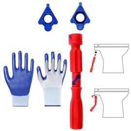 JBLJDWD 2PCS Toilet Seat Spanner, Toilet Seat Tightening Tool, A Set of Toilet Repair Tools with Gloves Plumbing Tools and Equipment for Installing, and Repairing Universal Toilet Seat