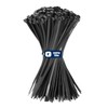 Armpow 8 Inch Black Zip Ties 200 Pack, 75 lbs