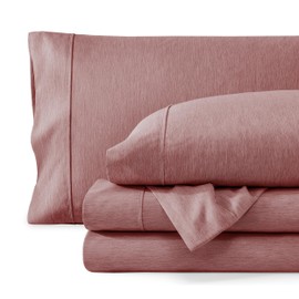 Bare Home Twin XL Sheet Set - College Dorm Size - 1800 Ultra-Soft Microfiber - Deep Pockets - Easy Fit - Extra Soft - 3 Piece Set - Bed Sheets (Twin XL, Heathered Rosewood)